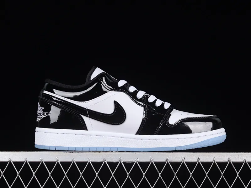 All categories Air Jordan Jordan series basketball shoes Air Jordan 1 Low G version pure original Air Jordan 1 Low "Concord" AJ1 Joe 1 Concord black and white patent leather low-top basketball shoes DV1309-100